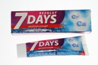 Зубная паста 7 DAYS Rezolut 100мл Двойной кальций без фтора /24шт: 