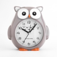 Часы - будильник детские "Совушка", с подвесом, дискретный ход, d-9 см, 14.5 х 4 х 16 см, АА: 