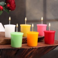 Набор свечей ароматических "Пион, Апельсин, Кокос, Яблоко с корицей, Вишня, Ваниль" 6 в 1: 