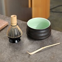 Набор для приготовления Матча чая 4 в 1: венчик Часен, подставка, ложка Тясаку, чаша Тяван: 