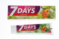 Зубная паста 7 DAYS Rezolut 100мл Сила трав для здоровья десен /24шт: 