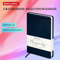 Ежедневник недатированный А5 138х213 мм BRAUBERG "Imperial" под кожу, 160 л., темно-синий, 123413: Цвет: Ежедневник BRAUBERG "Imperial" выполнен в классическом дизайне. Непревзойденное качество исполнения воплощает поистине имперскую роскошь этого делового аксессуара.
: BRAUBERG
: Китай
2