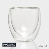 Стакан стеклянный с двойными стенками Magistro «Поль», 250 мл, 8,3?9 см: Цвет: Посуда из стекла с двойными стенками – это гарантия отличного впечатления гостей от вечеринки. Оригинальное изделие отлично подойдёт для подачи любых охлаждённых и горячих напитков.</p><b>Особенности:</b></p><ul class="round"><li>эксклюзивный дизайн;</li><li>прозрачный корпус;</li><li>стойкость к запахам.</li></ul><b>Вся посуда с двойными стенками делается вручную и имеет на дне технологическое отверстие, через которое и выдувается изделие. Далее отверстие заклеивается – это особенность, которая не является браком. Посуду нельзя использовать в ПММ и СВЧ-печи.</b></p>
: Magistro
: Китай
