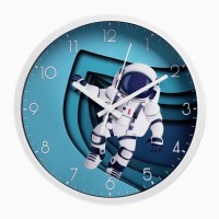 Часы настенные "Космонавт", d-20 см, плавный ход: 