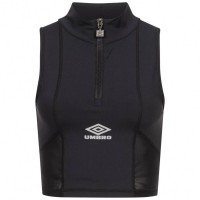 Umbro Reflective Tech Crop Women Top C20057-HVW: Цвет: Brand: Umbro Material: 90%polyamide, 10%elastane Mesh: 86%polyamide, 14%elastane Brand logo centered on chest Stand-up collar with 1/2 zip sleeveless Underbust band for optimal comfort and support elastic, opaque material without cups close-fitting fit pleasant wearing comfort NEW, with tags &amp; original packaging
https://www.sportspar.com/umbro-reflective-tech-crop-women-top-c20057-hvw