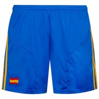 Spain adidas Campeon Women Football Shorts U38303: Цвет: Brand: adidas Material: 100% polyester Brand logo embroidered on the left leg Spanish Flag embroidered on the right leg Climacool - breathable material wicks moisture to the outside Mesh inserts for better ventilation Elastic waistband with drawstring pleasant wearing comfort NEW, with label &amp; original packaging
https://www.sportspar.com/spain-adidas-campeon-women-football-shorts-u38303