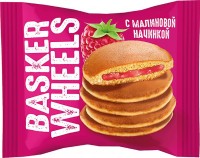 «Basker Wheels», pancake с джемом с соком малины, 36г: 