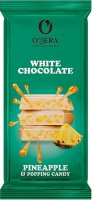 «O'Zera», шоколад белый «Ананас и взрывная карамель», 90г: 