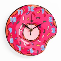 Часы настенные "Пончик", дискретный ход, d-23.5 см: 
