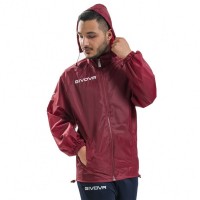 Givova Rain Jacket "Rain Basico" dark red: Цвет: Brand: Givova Materials: 100%polyester runs small, we recommend ordering one size larger Brand logo processed on the right chest, both sleeves and in the neck Stand-up collar full zip stowable hood two open side pockets water-repellent material adjustable hem with drawstring high wearing comfort NEW, with tags &amp; original packaging
https://www.sportspar.com/givova-rain-jacket-rain-basico-dark-red