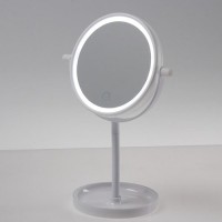 Зеркало Luazon KZ-04, подсветка, настольное, 19.5 ? 13 ? 29.5 см, 4хААА, сенсорная кнопка: 