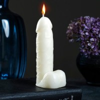 Фигурная свеча "Фаворит" молочная 12см: 