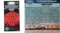 Семена Цинния Великан розовый 0,3 г серия Русский богатырь Н18: 