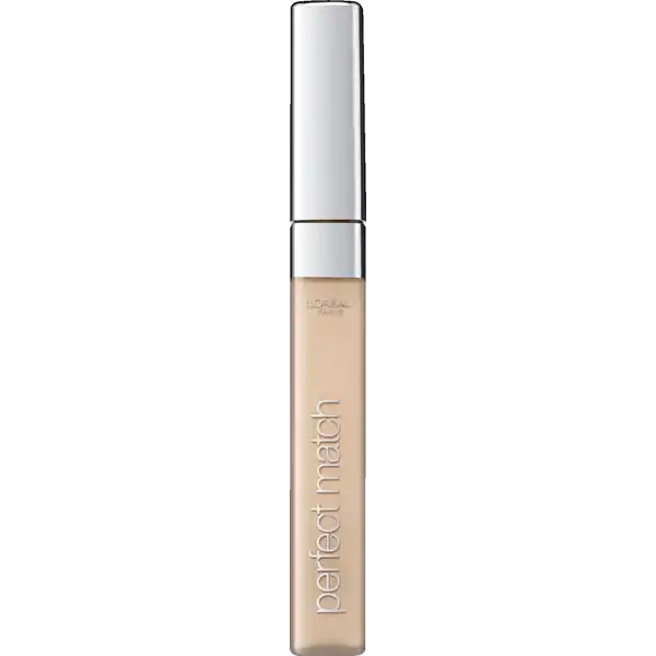 LOral Paris Perfect Match Concealer RC Rose Ivory: Цвет: Produktbeschreibung und details Die mikrofreine Konsistenz passt sich perfekt Farbe ampamp Struktur der Haut an Er lsst sich dank des Applikators gleichmig auftragen Kontaktdaten LORAL Deutschland GmbH  Geschftsbereich LOral Paris Johannstrae   Dsseldorf Anwendung und Gebrauch Gebrauchsanweisung Auf Unreinheiten Schattenzonen oderRtungen auftragen und verblenden Inhaltsstoffe AQUA  WATER CYCLOPENTASILOXANE  HYDROGENATEDPOLYISOBUTENE  GLYCERIN  SORBITANISOSTEARATE  PROPYLENE GLYCOL TITANIUM DIOXIDE NANO  TITANIUMDIOXIDE  OZOKERITE  PHENOXYETHANOL MAGNESIUM SULFATE  DISTEARDIMONIUMHECTORITE  DISODIUM STEAROYLGLUTAMATE  METHYLPARABEN  ACRYLATESCOPOLYMER  ALUMINA  BUTYLPARABEN ALUMINUM HYDROXIDE  MAGNESIUMASCORBYL PHOSPHATE  CALCIUMPANTETHEINE SULFONATE  SODIUM DEXTRANSULFATE  SILICA MAY CONTAIN  CI   TITANIUMDIOXIDE  CI   CI   CI  IRONOXIDES  MICAB
https://www.rossmann.de/de/make-up-loreal-paris-perfect-match-concealer-1r1c-rose-ivory/p/3600523500284