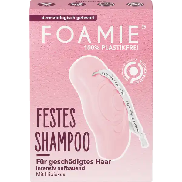 Foamie Festes Shampoo fr geschdigtes Haar: Цвет: Produktbeschreibung und details intensiv aufbauend mit Hibiskus seifenfreie Formulierung auf Syndetbasis  plastikfrei vegan dermatologisch getestet Kontaktdaten New Flag GmbH Leopoldstr   Mnchen wwwfoamiecom UrsprungslandHerkunftsort Made in the UK Anwendung und Gebrauch Unter flieendes Wasser halten Zwischen den Hnden reiben um Schaum zu erzeugen oder direkt auf das Haar auftragen Gleichmig im Haar verteilen und sorgfltig aussplen Abwaschen und zum Trocknen aufhngen Gebrauch Aufbewahrung und Verwendung Aufbewahrungs und Verwendungsbedingungen Trocken lagern Inhaltsstoffe Sodium Cocoyl Isethionate Hydrogenated Vegetable Oil Aqua Water Polyglyceryl Laurate Glycerin Parfum Fragrance Guar Hydroxypropyltrimonium Chloride Cocos Nucifera Coconut Oil Hexyl Cinnamal Linalool Tetrasodium Glutamate Diacetate AlphaIsomethyl Ionone Hibiscus Sabdariffa Flower Extract Urtica Dioica Nettle Leaf Extract Citronellol Limonene Cinnamal Citric Acid Sodium Benzoate Potassium Sorbate CI  Iron Oxides Warnhinweise und wichtige Hinweise Warnhinweise Nur fr die uere Anwendung Vermeiden Sie Augenkontakt und den Kontakt mit Schleimhuten Fr Kinder unzugnglich aufbewahren Verwenden Sie das Produkt nicht weiter wenn Hautirritationen undoder Ausschlag auftreten
https://www.rossmann.de/de/pflege-und-duft-foamie-festes-shampoo-fuer-geschaedigtes-haar/p/4063528009715