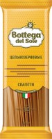 «Bottega del Sole», макаронные изделия «Спагетти», цельнозерновые, 500г: 