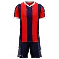 Givova Football Kit Jersey with Shorts Kit Catalano navy / red: Цвет: Brand: Givova Material: 100% polyester Brand logo above the chest area, on both sleeves, on the right leg and on both sides of the pants ripped V-neck elastic, ribbed cuffs Mesh inserts ensure better ventilation elastic waistband with drawstring without mesh lining Short sleeve comfortable to wear NEW, with label &amp; original packaging
https://www.sportspar.com/givova-football-kit-jersey-with-shorts-kit-catalano-navy/red