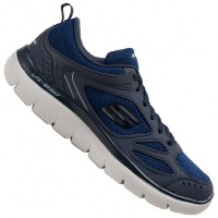 Skechers Summits - South Rim Men Sneakers 52812-NVY: Цвет: https://www.sportspar.com/skechers-summits-south-rim-men-sneakers-52812-nvy
Brand: Skechers Upper: synthetic, textile Inner material: textile Sole: rubber Closure: lacing Brand logo on the tongue, sole, heel and on the outside Memory Foam® - insole for perfect cushioning with every step and optimal ventilation of the foot Breathable mesh inserts for optimal air circulation Low cut, leg ends below the ankle with breathable mesh inner lining padded entry and tongue stabilized and extended heel area a pull tab at the heel wide, non-slip sole light shoe pleasant wearing comfort NEW, in box &amp; original packaging