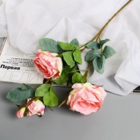 Цветы искусственные "Роза Солмус" d-7,5 см 64 см, розовый: 