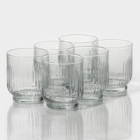 Набор низких стаканов 6 шт "Токио" 330 мл, 7,9х9 см: 