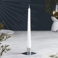 Подсвечник "Квадрат" металл на одну свечу, 7х3 см, хром: 