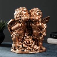 Фигура "Ангел и Фея с розой" бронза 24х12х26см: 