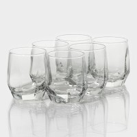 Набор низких стаканов 6 шт "Алмаз" 215 мл: 