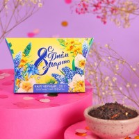 Подарочный чёрный чай «С днём 8 марта» с тропическими фруктами, 20 г.: Цвет: Минимальная партия
1