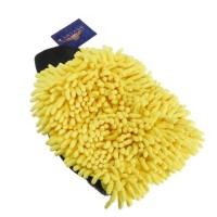 Варежка для мытья авто CARTAGE, 25?19 см, двухсторонняя, желто-серая: 