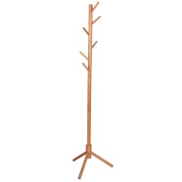 VETTA Вешалка для одежды напольная, дерево, 46,5х40,5х169см, светлое дерево: 