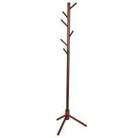 VETTA Вешалка для одежды напольная, дерево, 46,5х40,5х169см, темное дерево: 