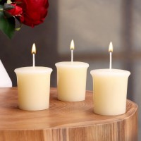 Набор свечей ароматических "Vanilla lime", ванильный лайм, 3 шт, 5х4,5 см: 