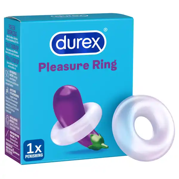 Durex Pleasure Ring: Цвет: Produktbeschreibung und details Der Durex Pleasure Ring hilft dabei eine feste Erektion lnger aufrechtzuerhalten  dadurch erhht er den Genuss und macht den Sex aufregend fr beide Partner Er ist sehr dehnbar so dass das Auf und Abziehen besonders einfach ist Das weiche Material ist auch fr die Frau angenehm die durch die zustzliche Reibung besser stimuliert wird Hilft dabei eine feste Erektion lnger aufrechtzuerhalten Sehr dehnbar fr komfortables Auf und Abziehen Aus weichem Material fr ein angenehmes Gefhl Fr noch intensiveren Genuss zu zweit Mit und ohne Kondom Kontaktdaten Reckitt Benckiser Deutschland GmbH Darwinstrae   Heidelberg wwwdurexde Anwendung und Gebrauch Hinweis Seien Sie vorsichtig wenn Sie zum ffnen des Kartons scharfe oder spitze Gegenstnde verwenden da diese den Ring beschdigen knnten Es handelt sich hierbei um eine Sicherheitsverpackung Nicht verwenden falls die Verpackung beschdigt ist Bitte lesen Sie vor Verwendung des Produkts das Merkblatt in dieser Packung sorgfltig durch Khl und trocken vor direkter Sonneneinstrahlung geschtzt und fern korrosiven Chemikalien aufbewahren extreme Hitze und Klte vermeiden Inhaltsstoffe Silikon
https://www.rossmann.de/de/gesundheit-durex-pleasure-ring/p/4002448069256