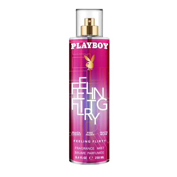 Playboy Feeling Flirty, Body Mist 250 ml: Цвет: Produktbeschreibung und details Swipe swipe swipe  mit ihrer Ausstrahlung zieht sie einfach Alle in ihren Bann Sie ist eine Sexy Cherry und ihr Duft ist Verfhrung purVon der aufregenden Komposition aus Kirschen rosa Pfingstrosen und weiem Moschus bekommt man nie genug Anwendung und Gebrauch Auf die gesunde Haut sprhen Inhaltsstoffe Alcohol Denat AquaWaterEau Fragrance Parfum Propylene Glycol Glycerin Limonene Hydroxycitronellal Coumarin Linalool Citronellol Citral  Warnhinweise und wichtige Hinweise Warnhinweise Entzndlich
https://www.rossmann.de/de/pflege-und-duft-playboy-feeling-flirty-body-mist-250-ml/p/5050456524433