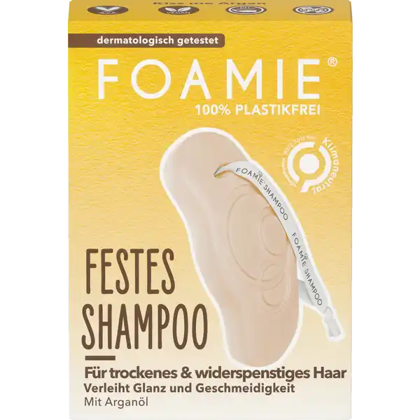 Foamie Festes Shampoo fr trockenes und widerspenstiges Haar: Цвет: Produktbeschreibung und details verleiht Glanz und Geschmeidigkeit mit Arganl seifenfreie Formulierung auf Syndetbasis  plastikfrei vegan dermatologisch getestet Kontaktdaten New Flag GmbH Leopoldstr   Mnchen wwwfoamiecom Anwendung und Gebrauch Unter flieendes Wasser halten Zwischen den Hnden reiben um Schaum zu erzeugen oder direkt auf das Haar auftragen Gleichmig im Haar verteilen und sorgfltig aussplen Abwaschen und zum Trocknen aufhngen Gebrauch Aufbewahrung und Verwendung Aufbewahrungs und Verwendungsbedingungen Trocken lagern Inhaltsstoffe Sodium Cocoyl Isethionate Hydrogenated Vegetable Oil Aqua Water Polyglyceryl Laurate Glycerin Parfum Fragrance Guar Hydroxypropyltrimonium Chloride Argania Spinosa Argan Kernel Oil Mangifera Indica Mango Seed Oil Linalool Limonene Tetrasodium Glutamate Diacetate Hexyl Cinnamal Benzyl Salicylate AlphaIsomethyl Ionone Citronellol Citric Acid CI  Iron Oxides CI  Iron Oxides CI  Iron Oxides Warnhinweise und wichtige Hinweise Warnhinweise Nur fr die uere Anwendung Vermeiden Sie Augenkontakt und den Kontakt mit Schleimhuten Fr Kinder unzugnglich aufbewahren Verwenden Sie das Produkt nicht weiter wenn Hautirritationen undoder Ausschlag auftreten
https://www.rossmann.de/de/pflege-und-duft-foamie-festes-shampoo-fuer-trockenes-und-widerspenstiges-haar/p/4063528003263