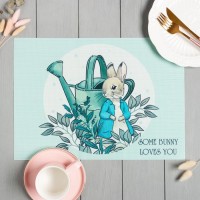 Салфетка на стол Доляна "SOME BUNNY LOVES YOU" ПВХ 40*29см: 