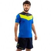 Givova Kit Campo Set Jersey + Shorts medium blue / neon yellow: Цвет: Manufacturer: Givova Materials: 100%polyester Mesh panels Manufacturer logo processed on the middle of the chest and the right pant leg Jersey + Shorts Breathable Short sleeve Colored sleeves High wearing comfort and optimal fit New, with tags &amp; original packaging
https://www.sportspar.com/givova-kit-campo-set-jersey-shorts-medium-blue/neon-yellow