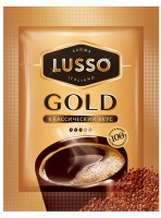 «LUSSO», кофе Gold, растворимый, 2г (упаковка 80шт.): 