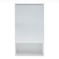 Зеркало-шкаф для ванной комнаты "Вега 4002" белое, 40 х 13,6 х 70 см: 