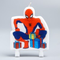 Свеча в торт «Подарки от Человека-Паука», Спайдермен, 78 х 100 мм: 