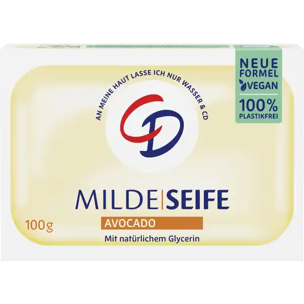 CD Milde Seife Avocado: Цвет: Produktbeschreibung und details CD Milde Seife Avocado mit natrlichem Glycerin Die transparente Seife enthlt eine Kombination bewusst ausgewhlter reiner Substanzen die auch bei empfindlicher Haut eine schonende Reinigung ermglicht Mit der feuchtigkeitsspendenden Essenz der Avocado pflegt die transparente CD Seife die Haut gleichzeitig zart und sanft mit natrlichem Glycerin Rezeptur ohne Mikroplastik vegan Kontaktdaten Lornamead GmbH Harckesheyde  D Norderstedt         Testurteile Qualittssiegel ampamp Verbandszeichen Inhaltsstoffe Sodium Palmate Aqua Glycerin Sodium Palm Kernelate Sorbitol Palm Kernel Acid Parfum Persea Gratissima Oil Ascorbyl PalmitateTetrasodium Glutamate Diacetate Sodium Citrate Sodium Chloride Linalool Benzyl Alcohol Hexyl Cinnamal Citronellol Benzyl Salicylate AlphaIsomethyl Ionone Coumarin Geraniol
https://www.rossmann.de/de/pflege-und-duft-cd-milde-seife-avocado/p/4045612009412