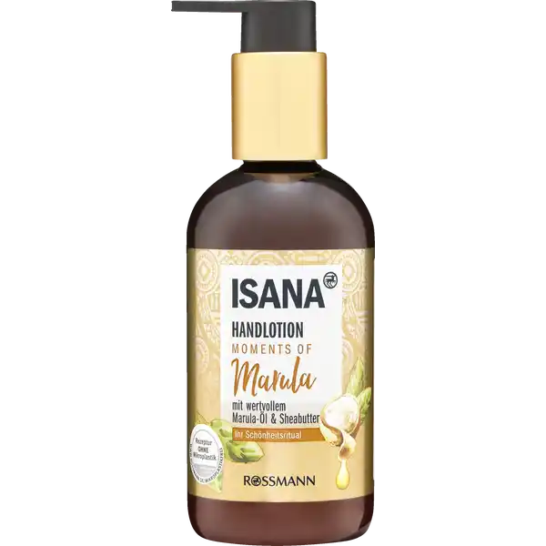 ISANA Handlotion Moments of Marula: Цвет: Produktbeschreibung und details Moments of Marula  eine Schnheitskur fr den ganzen Krper inspiriert von traditionellen afrikanischen Schnheitsritualen Mit der effektiven und wohltuenden Kombination aus wertvollem Marulal und reichhaltiger Sheabutter sorgt die Isana Handlotion fr ein samtweiches Hautgefhl Die angenehme Formulierung zieht schnell ein und verwhnt die Sinne mit dem besonderen Moments of MarulaDuft Hautvertrglichkeit dermatologisch besttigt phhautfreundlich vegan Kontaktdaten Dirk Rossmann GmbH Isernhgener Strae   Burgwedel wwwrossmannde     UrsprungslandHerkunftsort EU Testurteile Qualittssiegel ampamp Verbandszeichen Inhaltsstoffe Aqua Glycerin CaprylicCapric Triglyceride Cetearyl Alcohol Glyceryl Stearate Glyceryl Stearate Citrate Butyrospermum Parkii Butter CocoCaprylate Sclerocarya Birrea Seed Oil Oryza Sativa Starch Sodium Stearoyl Glutamate Tocopherol Citric Acid Parfum Benzyl Alcohol Linalool Hexyl Cinnamal AlphaIsomethyl Ionone Benzyl Salicylate Dehydroacetic Acid Benzoic Acid Phenoxyethanol
https://www.rossmann.de/de/pflege-und-duft-isana-handlotion-moments-of-marula/p/4305615884141