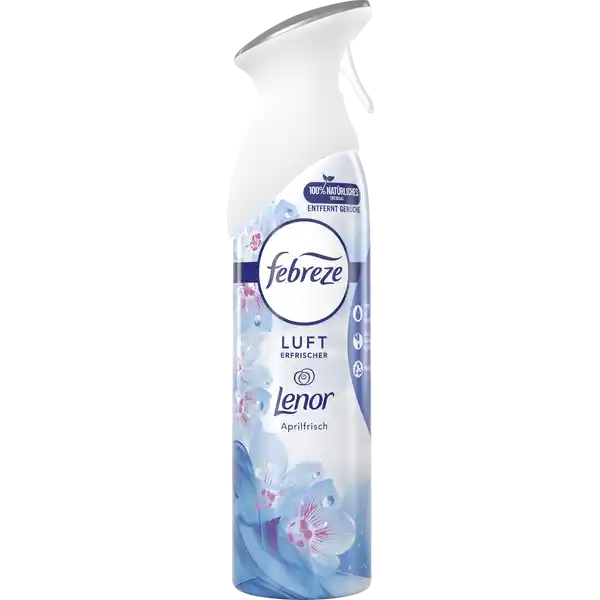 febreze Lufterfrischer Lenor Aprilfrisch: Цвет: Produktbeschreibung und details Febreze Lufterfrischerspray mit FrischeLuftTechnologie entfernt Gerche und hinterlsst einen leichten Frischeduft Lenor Aprilfrischquot vereint den Duft von frischgewaschener Wsche mit dem Frischeduft von Febreze Febreze Lufterfrischersprays sind nicht entflammbar und enthalten   natrliches Treibgas Daher sind sie perfekt fr jeden Raum im Haus geeignet Probieren Sie alle Febreze Produkte mit der einzigartigen FrischeLuftTechnologie aus z B Febreze Textilerfrischer und Autolufterfrischer Probieren Sie auch Febreze Volution Duftstecker aus die Gerche bis zu  Tage lang entfernen Febreze Lufterfrischer mit einzigartiger FrischeLuftTechnologie berdeckt festsitzende Gerche nicht nur sondern entfernt diese und hinterlsst einen leichten Frischeduft Lenor Aprilfrischquot vereint den Duft von frischgewaschener Wsche mit dem Frischeduft von Febreze hinterlsst in Ihrem Zuhause einen wundervollen leichten Frischeduft nichtentflammbares Raumspray natrliches Treibgas und perfekt fr jeden Raum in Ihrer Wohnung Vielzahl hochwertiger Duftnoten Kontaktdaten Procter ampamp Gamble International Operations SA  route de SaintGeorges  PetitLancy Switzerland wwwfebrezede   UrsprungslandHerkunftsort Made in der EU Anwendung und Gebrauch Flasche aufrecht halten und groflchig im Raum versprhen Inhaltsstoffe Enthlt  Massenprozent entzndbare Bestandteile Warnhinweise und wichtige Hinweise Warnhinweise ACHTUNG Behlter steht unter Druck Kann bei Erwrmung bersten Darf nicht in die Hnde von Kindern gelangen BEI KONTAKT MIT DEN AUGEN Einige Minuten lang behutsam mit Wasser splen Behlter nur vllig restentleert gem den jeweiligen rtlichen Regelungen der Wertstoffsammlung  Entsorgung zufhren Anwendungshinweise beachten Von Hitze heien Oberflchen Funken offenen Flammen und anderen Zndquellen fernhalten Nicht rauchen Nicht durchstechen oder verbrennen auch nicht nach Gebrauch Vor Sonnenbestrahlung schtzen Nicht Temperaturen ber  C aussetzen Enthlt  Massenprozent entzndbare Bestandteile
https://www.rossmann.de/de/haushalt-febreze-lufterfrischer-lenor-aprilfrisch/p/8006540460917