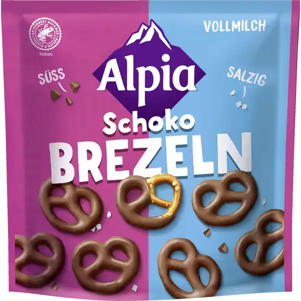 Alpia Schoko Brezeln Vollmilch: Цвет: Produktbeschreibung und details Harmonie im Dreiklang So schmeckt die perfekte Mischung aus salzig s und knusprig Salzige Brezeln umhllt von zarter Vollmilchschokoloade Lebensmittelunternehmer Name Stollwreck GmbH Adresse Am Stammgleis   Norderstedt wwwalpiade  Rechtlich vorgeschriebene Produktbezeichnung Gesalzenes Laugengebck   in Vollmilchschokolade Kakao   mindestens Zutaten gesalzenes Laugengebck  WEIZEN mehl  GLUTEN  Rapsl Salz Hefe WEIZEN malzmehl  GLUTEN  Backtriebmittel Natriumcarbonate Sureregulator Natriumhydroxid Zucker Kakaobutter Vol MILCH pulver Kakaomasse MILCH zucker Smolkenpulver  MILCH  Mager MILCH pulver Emulgator Lecithine  SOJA  E Salz natrliches VanilleAroma  Rainforest Alliancezertifiziert Kann enthalten HASELNSSE ANDERE SCHALENFRCHTE ERDNSSE SESAM Nhrwerte Durchschnittliche Nhrwertangaben pro  g Energie  kj   kcal Fett  g davon  gesttigte Fettsuren  g Kohlenhydrate  g davon  Zucker  g Eiwei  g Salz  g Gebrauch Aufbewahrung und Verwendung Aufbewahrungs und Verwendungsbedingungen Bitte khl und trocken lagern
https://www.rossmann.de/de/lebensmittel-alpia-schoko-brezeln-vollmilch/p/4001743759985