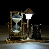 Песочные часы "Уличный фонарик",сувенирные,подсветка,каранд-цей, 6.5 х 15.5 х 14.5 см, микс: 