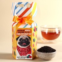 Чай чёрный в коробке конфете «Британские мопсы», вкус: лесные ягоды, 100 г.: Цвет: Минимальная партия
1