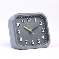 Часы - будильник настольные "Классика" с подсветкой, дискретный ход, 10.5 х 9.5 см, АА: 