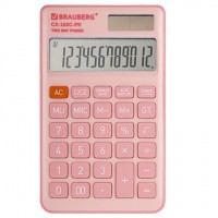 Калькулятор карманный BRAUBERG CX-102C-PK (76x126 мм), 12 разрядов, двойное питание, РОЗОВЫЙ, 272650: Цвет: Карманный калькулятор BRAUBERG CX-102C-PK – компактный и надежный помощник в работе и учебе. Его удобно использовать в офисе, школе и в быту.
: BRAUBERG
: Китай
: Техника для офиса
: Калькуляторы
: Калькуляторы карманные
Калькулятор производит все основные арифметические действия, вычисление с памятью, расчет наценки, вычисление с процентами, возведение в степень и извлечение квадратного корня. Дополнительно оснащен режимами автоматического просмотра операций, общего суммирования, коррекции. Вводимые данные и результаты вычислений хорошо видно на контрастном дисплее. Калькулятор имеет увеличенное число разрядов. Калькулятор оборудован встроенным аккумулятором и солнечной батареей, что позволяет долгие годы производить всевозможные расчеты, оборудован функцией автоматического отключения (через 8-10 минут бездействия), что позволяет максимально продлить срок службы без замены батареи.Размер – 126x76 мм. Гарантия – 10 лет.
