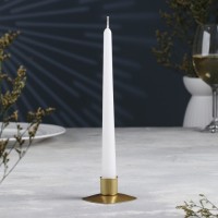 Подсвечник "Квадрат" металл на одну свечу, 7х3 см, золотой: 