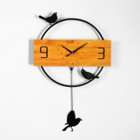 Часы настенные, серия: Маятник, "Птички" 40 х 60 см: 